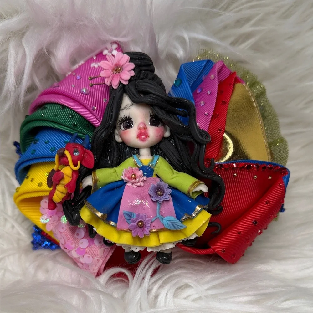 Mulan Colorful Doll Bow Accessory